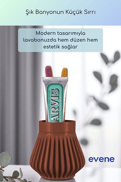 Evene Θήκη οδοντόβουρτσας Βάση οδοντόβουρτσας Βάση οδοντόβουρτσας Μπεζ Χρώμα Μοντέλο 83