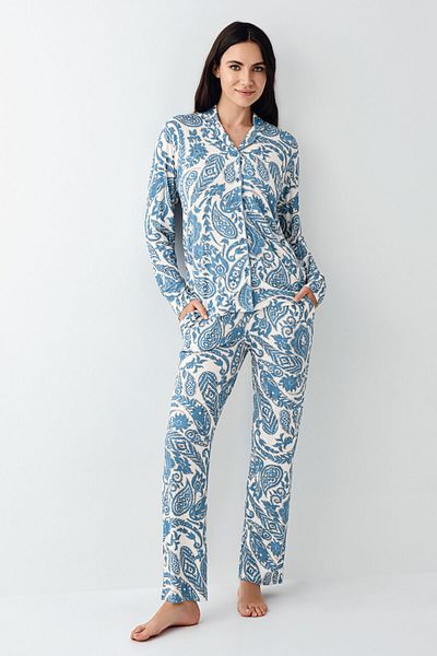 Pierre Cardin Women's Cream Pajama Set