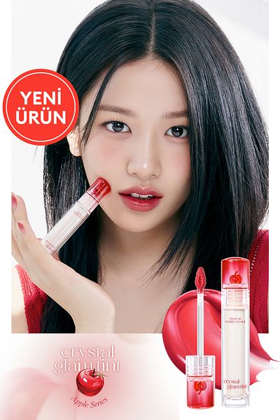 CLIO Intense Shimmer Tint Without Sticky Feeling Crystal Glam Tint (17 Classic Apple) Appleseries
