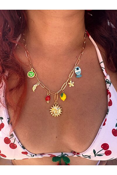 Hazeran accessories Charmlı Kolye