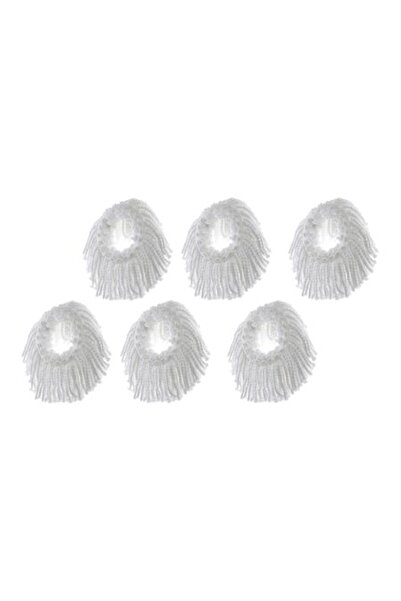 bigshot Set 6 x Înlocuitor din microfibră pentru mopul rotativ Bigshot, clemă...