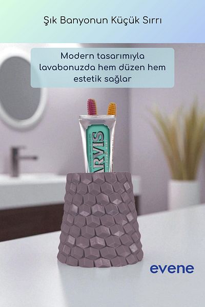 Evene Θήκη οδοντόβουρτσας Βάση οδοντόβουρτσας Βάση οδοντόβουρτσας Ματ Μωβ Χρώμα Μοντέλο 84