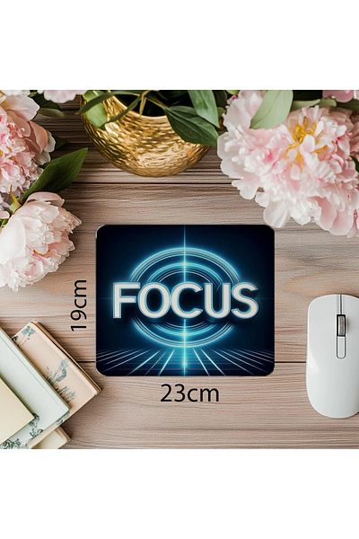 Luluyen Mouse Pad Focus cu aspect futurist - 19x23 cm 2 mm dreptunghiular, Mouse Pad imprimat importat