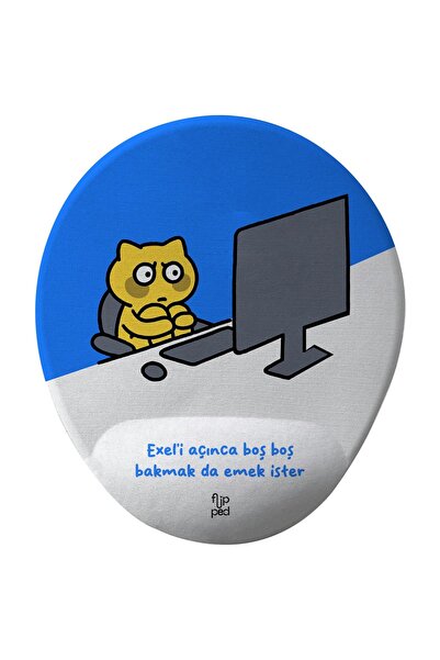 Flipped Emek İster Bilek Destekli Mousepad