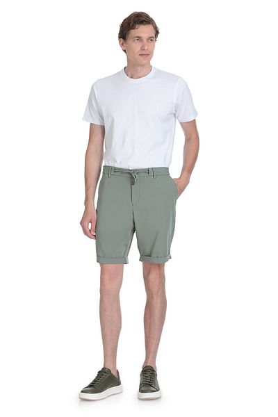 Hatemoğlu Green Relaxed Cut Shorts with Side Pockets