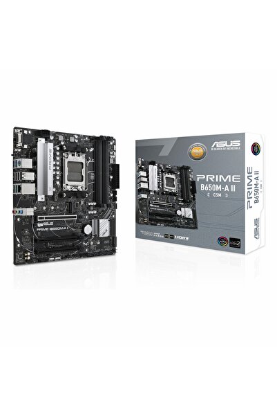 ASUS Prime B650M-A II-CSM DDR5 (7200MHz)OC M.2 VGA/HDMI/DP PCIe 4.0 AM5 mATX ...