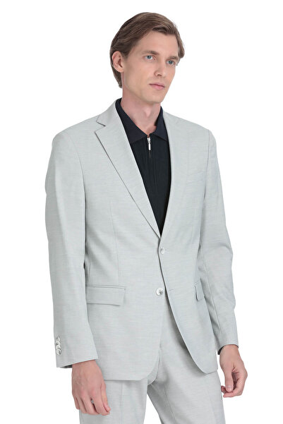 Hatemoğlu Gray Comfort Fit Mono Collar Classic Suit