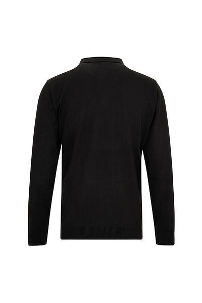 Hatemoğlu Black Regular Fit Polo Neck Wool Sweater