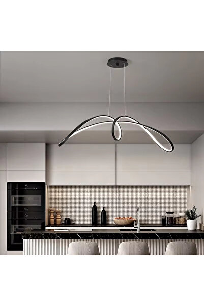 OEM LED chandelier, suspended, 108W, black, warm/neutral/cold light, adjustable height, remote control