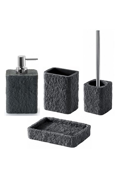 Gedy Aries Banyo Seti, Tezgah Üstü - Antrasit
