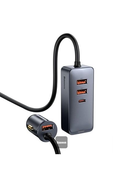 BASEUSE Baseus Powerful 4-Port 120W Car Charging Station