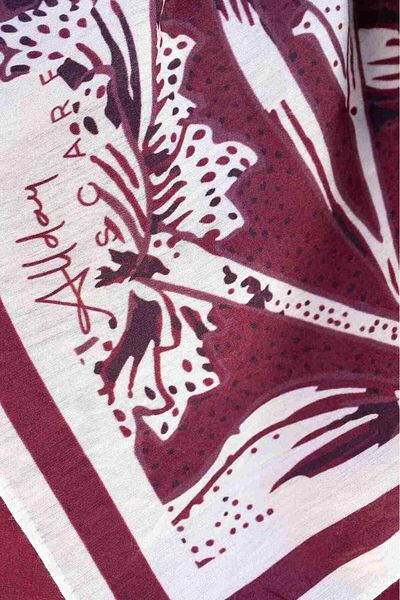 ALLDAY Burgundy-Baroque Scarf
