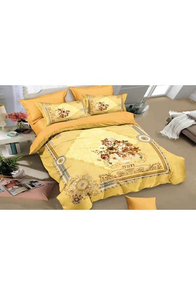 Inovius Bed Linen, 3D Fine Cotton, 6 Pieces, Double Bed Size, 2 Persons - BC04