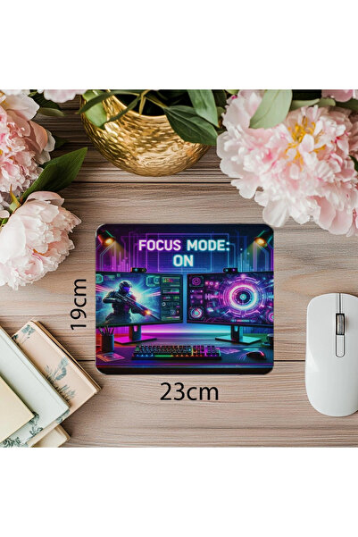 Luluyen لوحة ماوس RGB ذات شاشة مزدوجة - 19 × 23 سم 2 مم مستطيلة الشكل مطبوعة ...