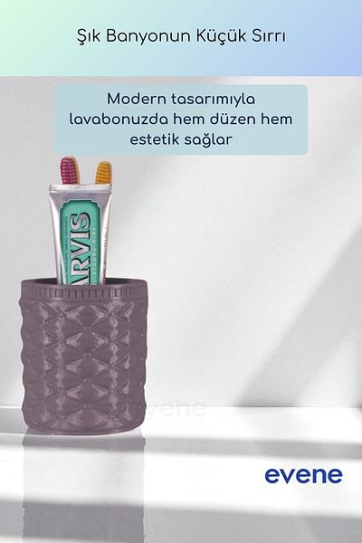 Evene Θήκη οδοντόβουρτσας Βάση οδοντόβουρτσας Βάση οδοντόβουρτσας Ματ Μωβ Χρώμα Μοντέλο 85