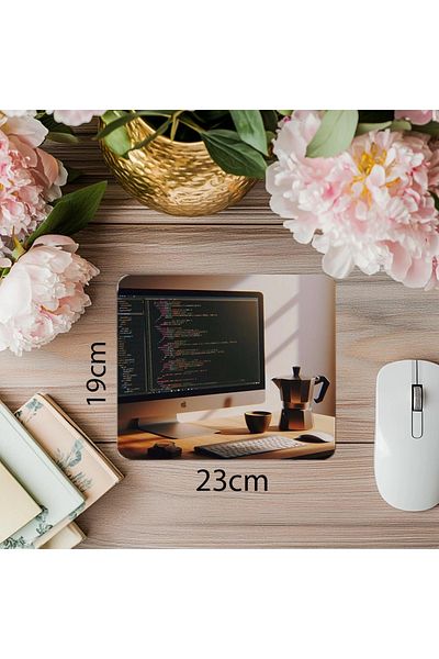 Luluyen Daylight Area Code Desk Mousepad Design - 19X23 cm 2 mm Rectangle Imported Printed Mouse Pad