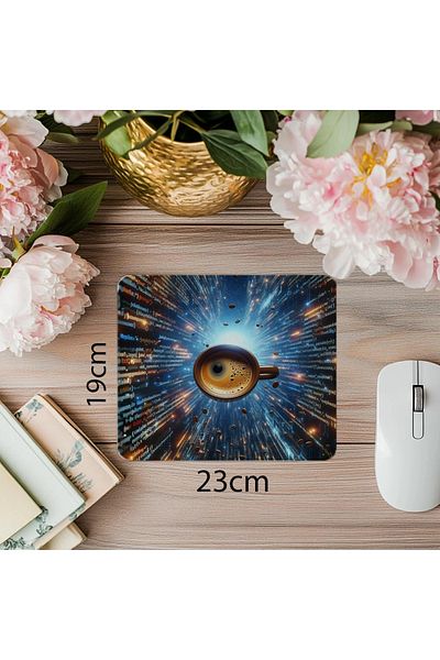 Luluyen Mousepad Espresso plutitor cu cod Java - 19x23 cm 2 mm dreptunghiular importat imprimat mouse pad