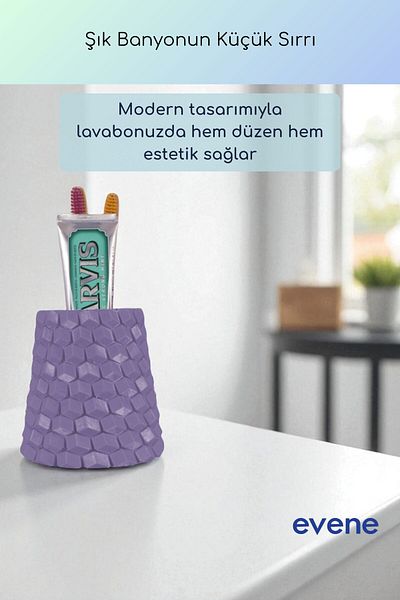 Evene Θήκη οδοντόβουρτσας Βάση οδοντόβουρτσας Βάση οδοντόβουρτσας Υπαίθριο μωβ Χρώμα Μοντέλο 84