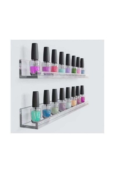 Combination of Life Set of 2 Combination of Life wall shelves, acrylic, transparent, 61 x 9 x 5 cm