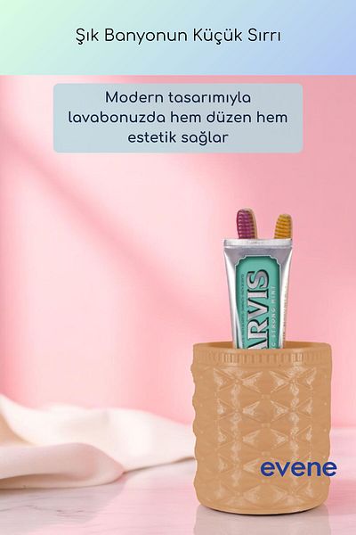 Evene Θήκη οδοντόβουρτσας Βάση οδοντόβουρτσας Βάση οδοντόβουρτσας Μπεζ Χρώμα Μοντέλο 85