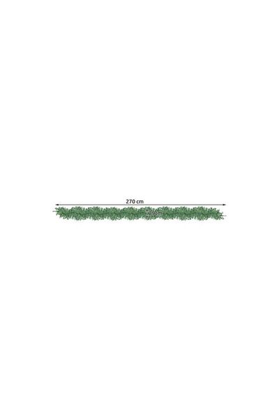 Ruhhy Thick decorative garland for Christmas tree, Premium, length 270 cm, green