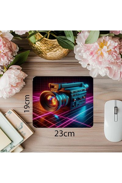 Luluyen Mousepad anii 90 cu VHS Estetică - 19x23 cm 2 mm Mouse Pad dreptunghiular imprimat importat