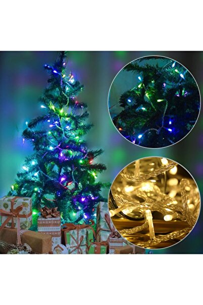 Home Ghirlandă luminoasă cu baterii, 50 LED-uri, temporizator, 8 programe, lu...