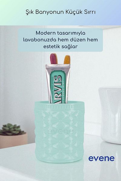 Evene Θήκη οδοντόβουρτσας Βάση οδοντόβουρτσας Βάση οδοντόβουρτσας Εξωτερική θήκη οδοντόβουρτσας Τυρκουάζ Χρώμα Μοντέλο 85