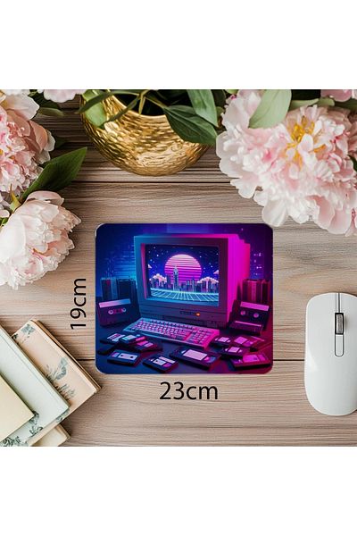 Luluyen Mouse Pad pentru iubitorii de tehnologie vechi - 19x23 cm 2 mm dreptunghiular Mouse Pad imprimat importat