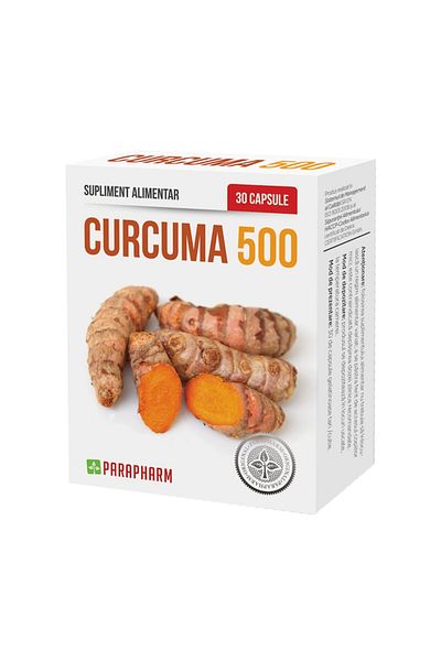 Parapharm Supliment alimentar Curcuma 500, Parapharm, 30 capsule