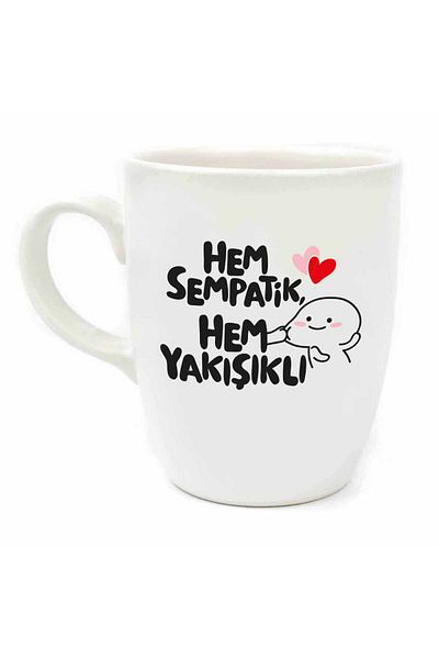 PALTO TASARIM Hem Sympathetic Hem Handsome Cream Oval Mug - Gift Mug Cup Mug