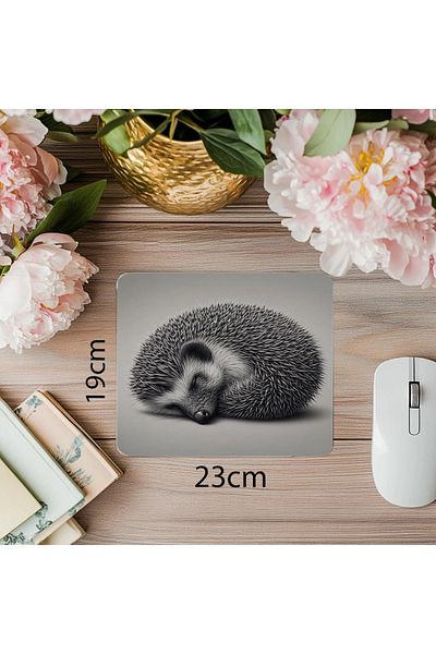 Luluyen Подложка за мишка Pencil Hedgehog – Soft Lines - 19x23 см 2 мм правоъгълна подложка за мишка с внос и печат
