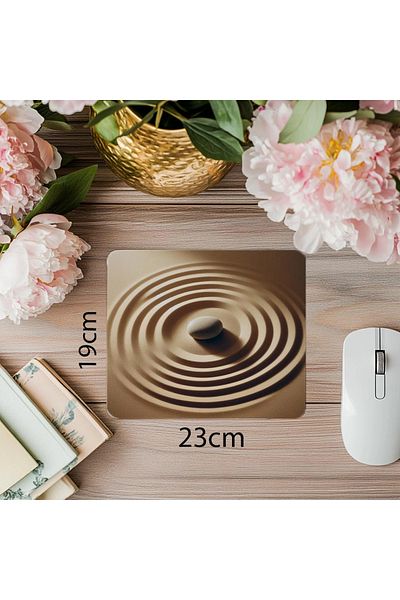 Luluyen Relaxing Spiral Pattern Mouse Pad - 19X23 cm 2 mm Rectangular Imported Printed Mouse Pad