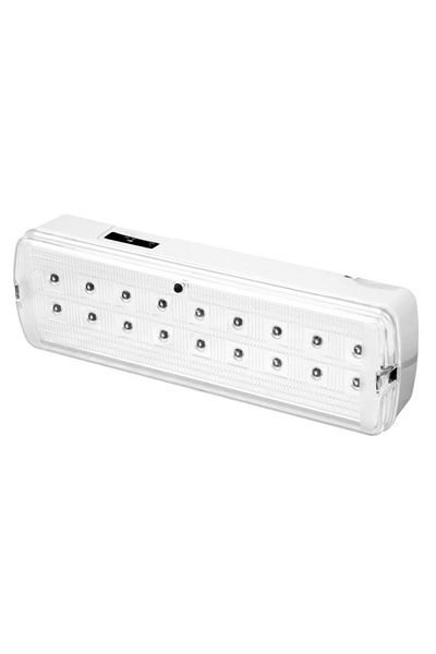 PROCART Lampă LED EXIT 4W, permanentă, 360 lumeni, baterie 800 mAh, IP40 Ieșire - Stânga