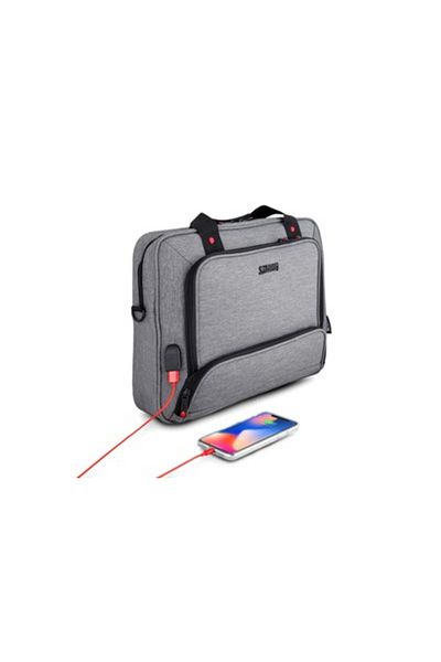 Urban Factory Carcasă MTE14UF Mixee cu încărcare superioară pentru laptopuri de până la 14,1" - Gri
