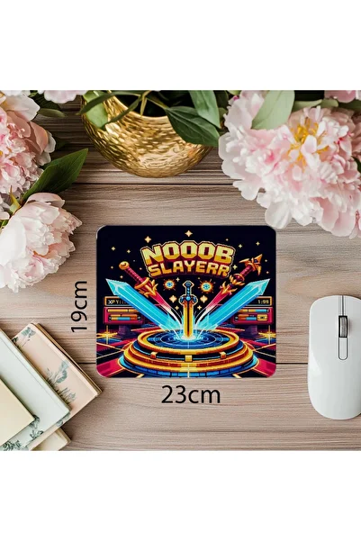 Luluyen Pixel Battlefield Themed Fun Mousepad - 19X23 cm 2 mm Rectangle Imported Printed Mouse Pad