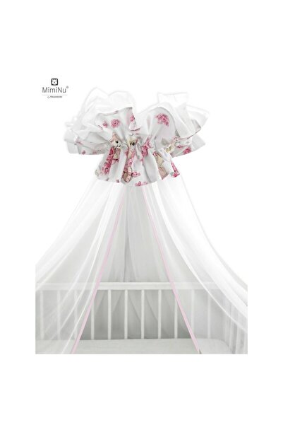 MimiNu Σκίαστρο, MimiNu, Κατασκευασμένο από τούλι, Μεγάλο, Με βαμβακερό φιόγκο, Μέγεθος 400x170 cm