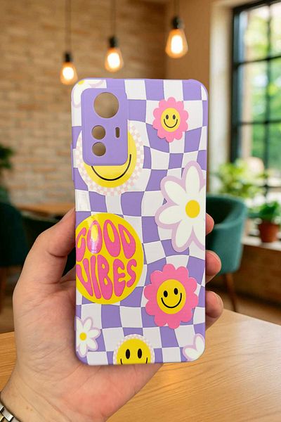 Vip Case Xiaomi Redmi Note 12S- GOOD VIBES حافظة مطاطية كلاسيكية ممتصة للصدمات من السيليكون277