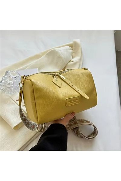 Rup Art Ladies Crossbody Handbag with Wide Shoulder Strap Elegant PU Leather Design Purse for Wo