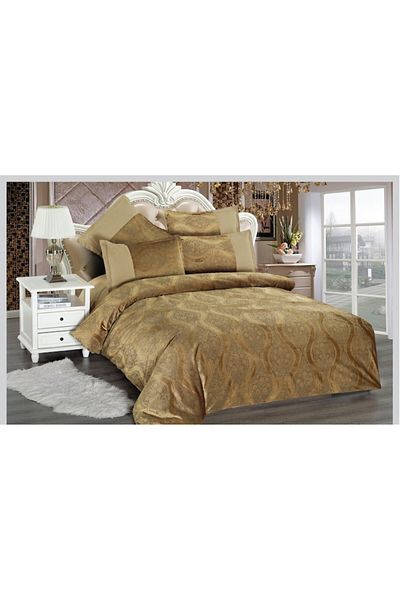 Inovius Finet Premium Velvet Bed Linen, Double Bed Size, 2 Persons, 6 Pieces - LNE02