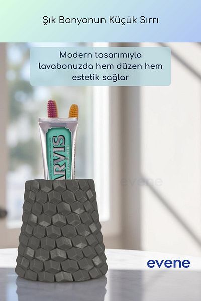 Evene Θήκη οδοντόβουρτσας Βάση οδοντόβουρτσας Βάση οδοντόβουρτσας Σκούρο γκρι Χρώμα Μοντέλο 84