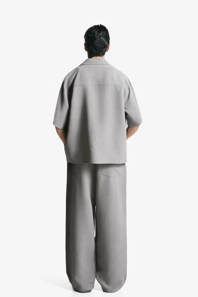 Bershka Short-sleeve tailored shirt