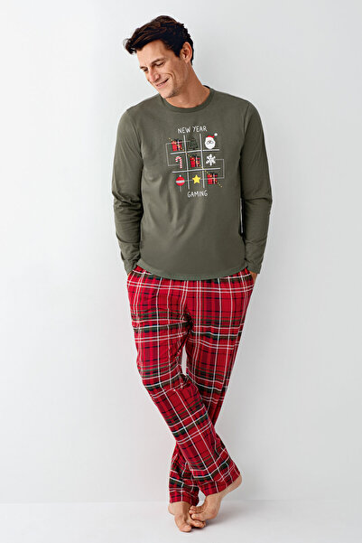 Arnetta Σετ πράσινη ανδρική πιτζάμα