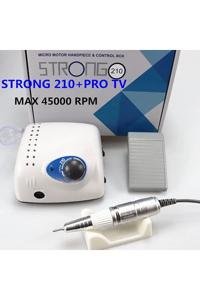 Choice1 Dark Khaki Strong 210 Pro IV Nail Drill 65W 45000 Machine Cutters Manicure Electric Nail Drill Milli