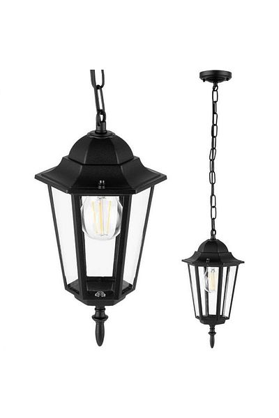 MasterLED Lampă suspendată Victoria, pentru exterior, soclu LED E27, lungime totală lanț 45 cm