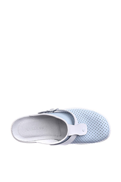 Tellus Saboti medicali piele “Tellus” 74-08/04/01, Albastru-Alb