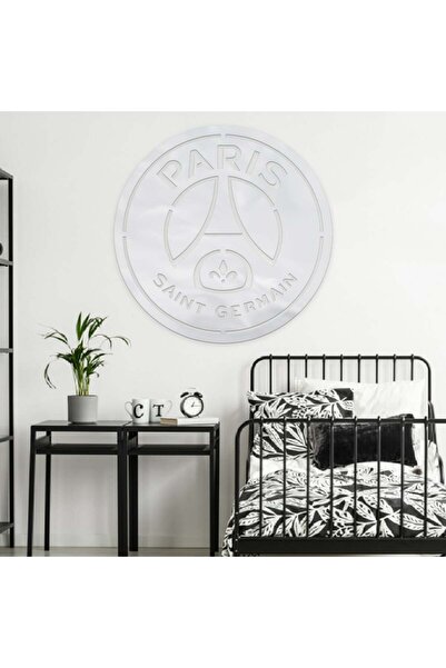 Marktna لوحة اكريلك فضي مودرن بنقشة شعار باريس سان جرمان