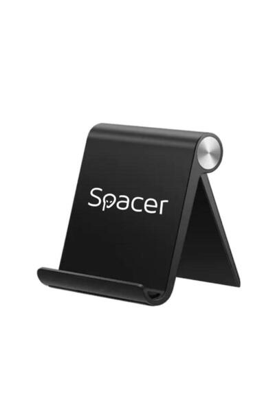 Spacer Επιτραπέζια βάση SPDH-FLIP-01-BK, για smartphone και tablet έως 10", πτυσσόμενη, ρυθμιζόμενη γωνία