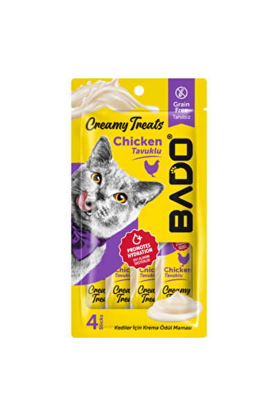 BAD0 Ανταμοιβές για γάτες, κρεμώδες κοτόπουλο, κρεμώδης απόλαυση κοτόπουλου, ...