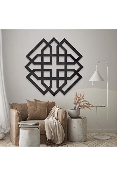 4gdran Black acrylic sculpture with an Islamic decorative pattern